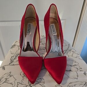 Badgley Mischka Vibrant Red Heels